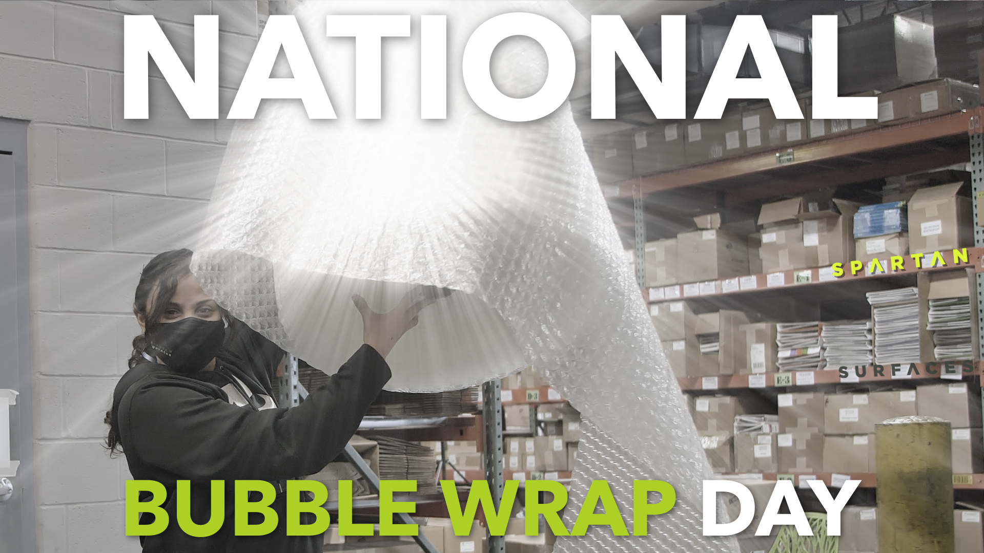 Happy National Bubble Wrap Day! Spartan Surfaces