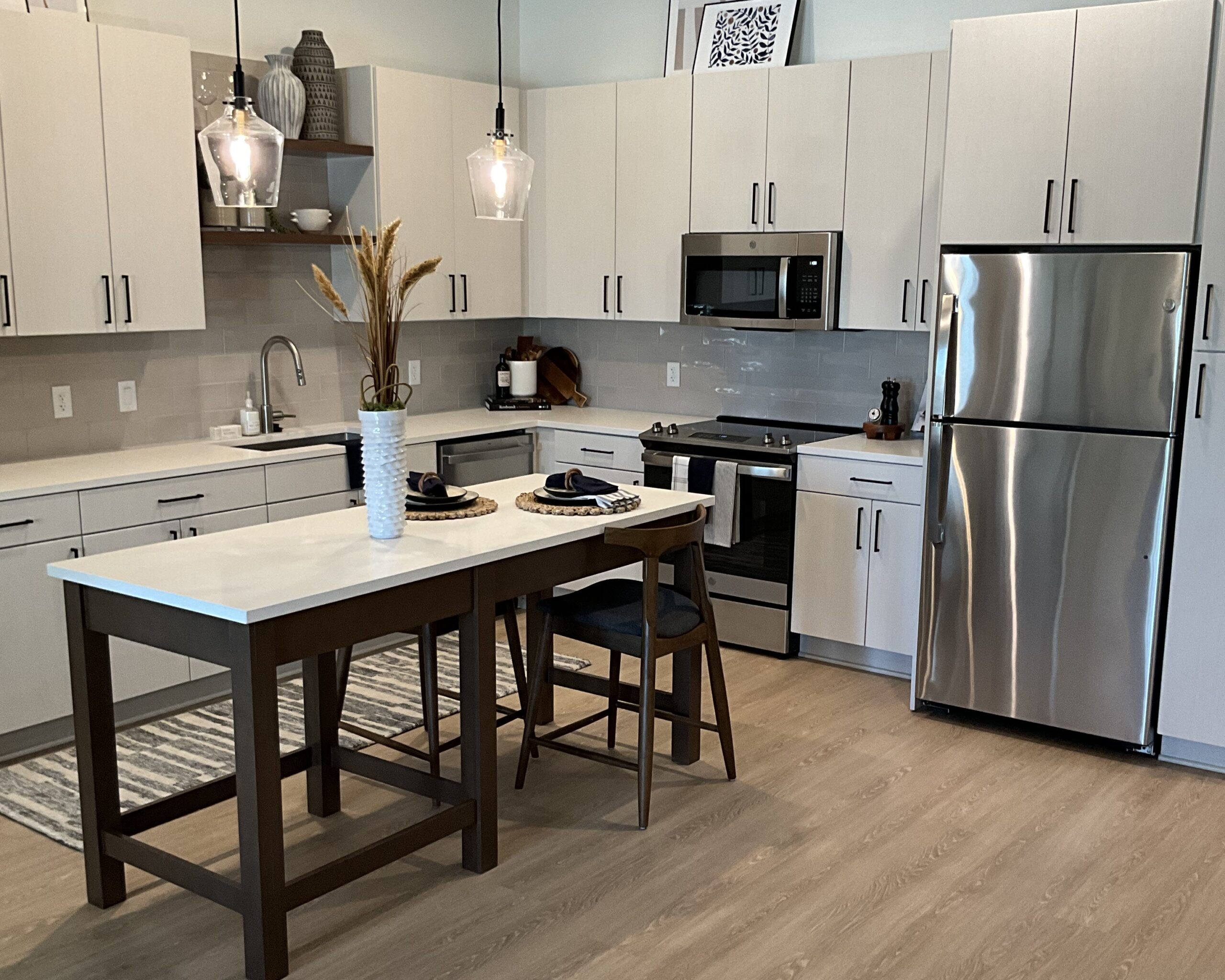 LVT in apartment kitchen