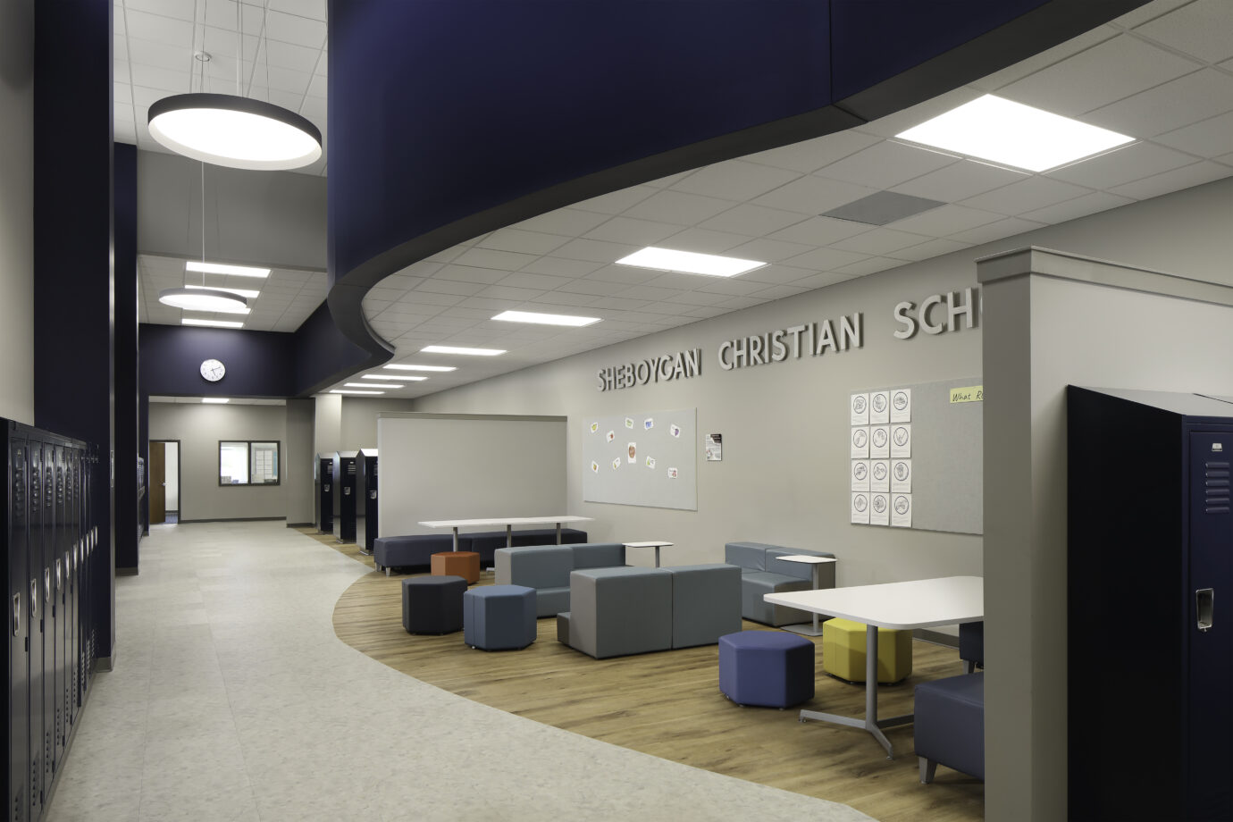 LVT in School Flex Space and Corridor
